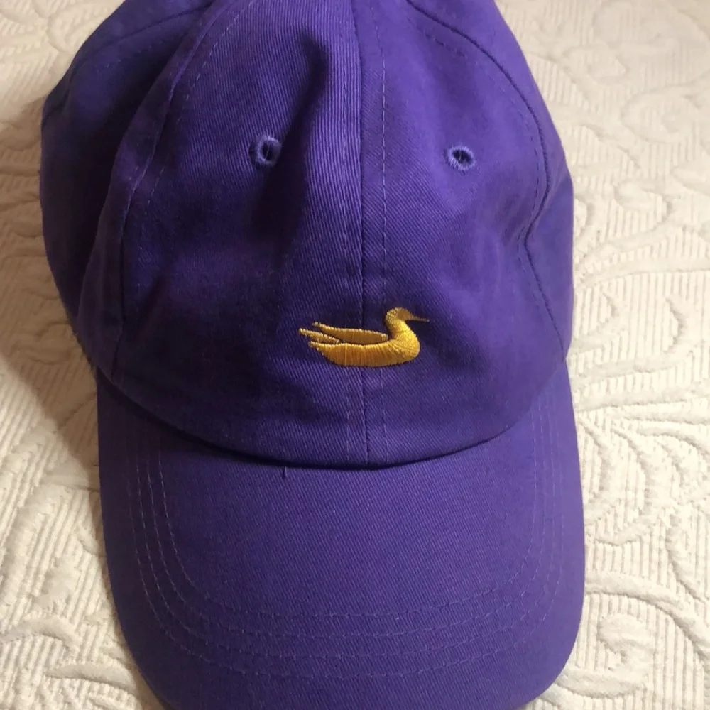 Purple southern marsh cap with Gold Duck Embroidery